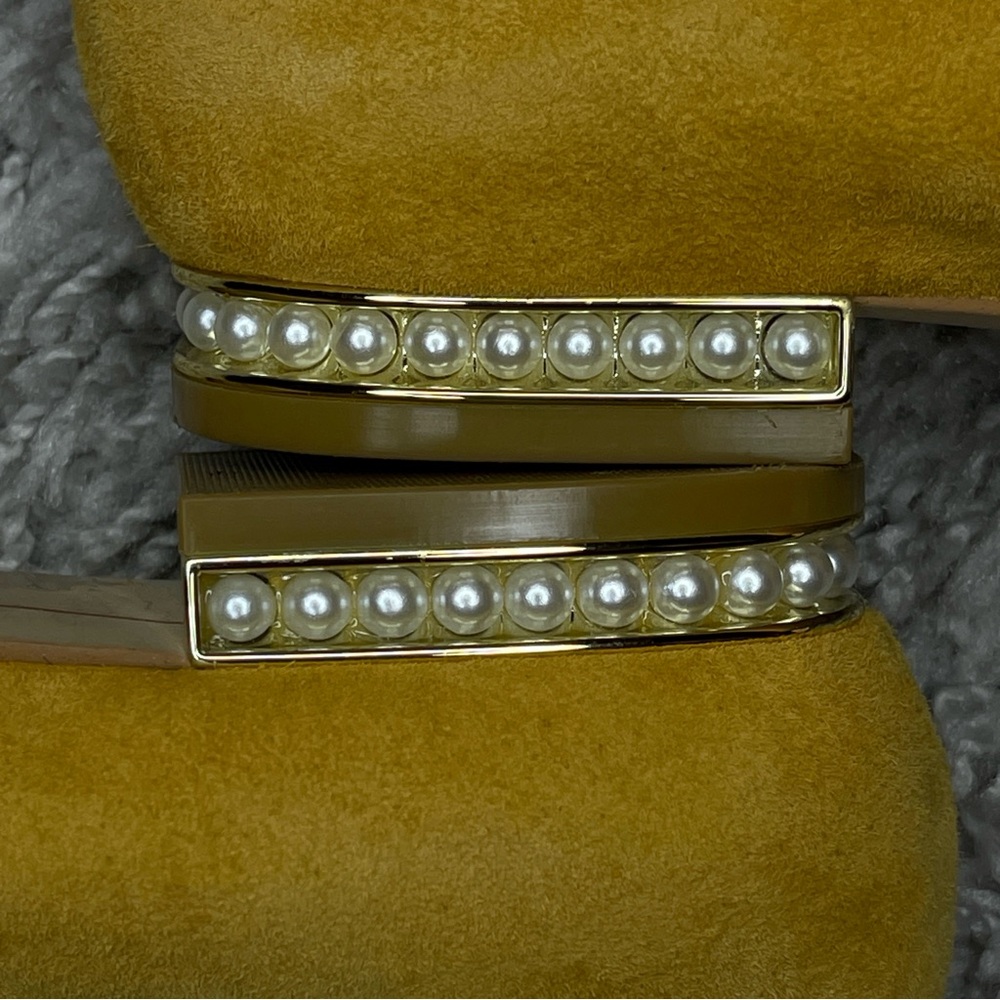 Karl Lagerfeld Yellow and Cream Women's Shoes - Picture 6 of 9